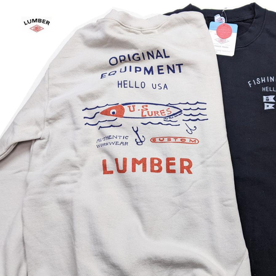 男女兼用 長袖トレーナー LUMBER スウェット トップウォーター US
