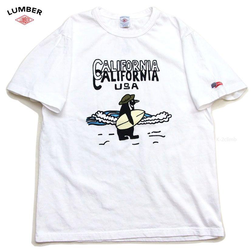 LUMBER 男女兼用 半t サーフ ペンギン 半袖Tシャツ 251573 lumber