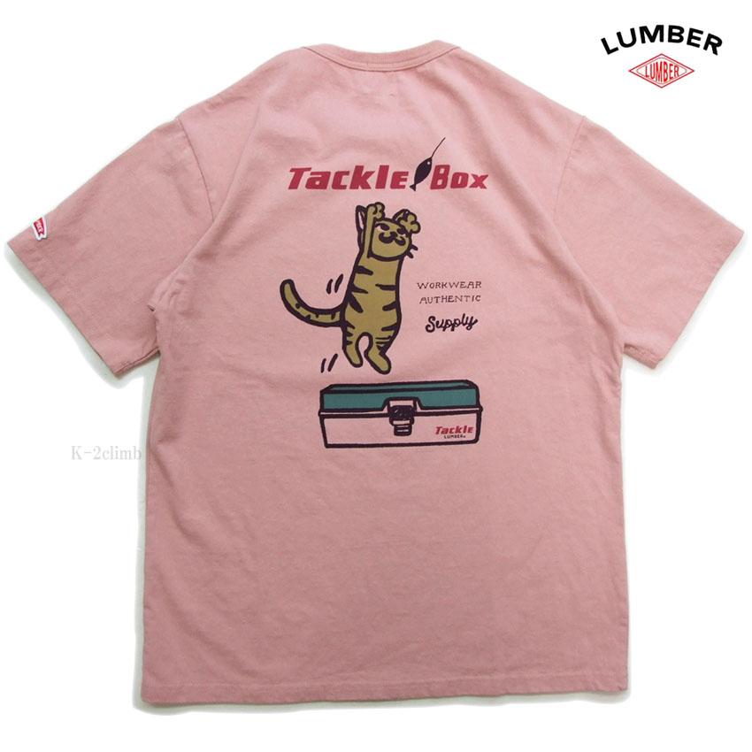 LUMBER ルアーと猫 Tシャツ 261653 lumber 半袖tシャツ ランバー 男女
