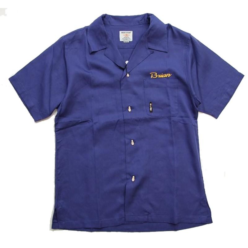 HOUSTON ボーリングシャツ スーベニアシャツ ヒューストン BEER 総刺繍ビール　 ビールシャツ　40660　刺繍 メンズ　半袖Tシャツ |  | 07