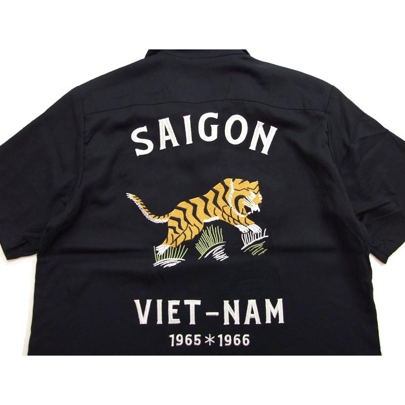 スーベニアシャツ houston 半袖 シャツ 41001 アロハシャツ ヒューストン ベトジャン柄を落とし込みました 虎 ベトシャツ |  | 07