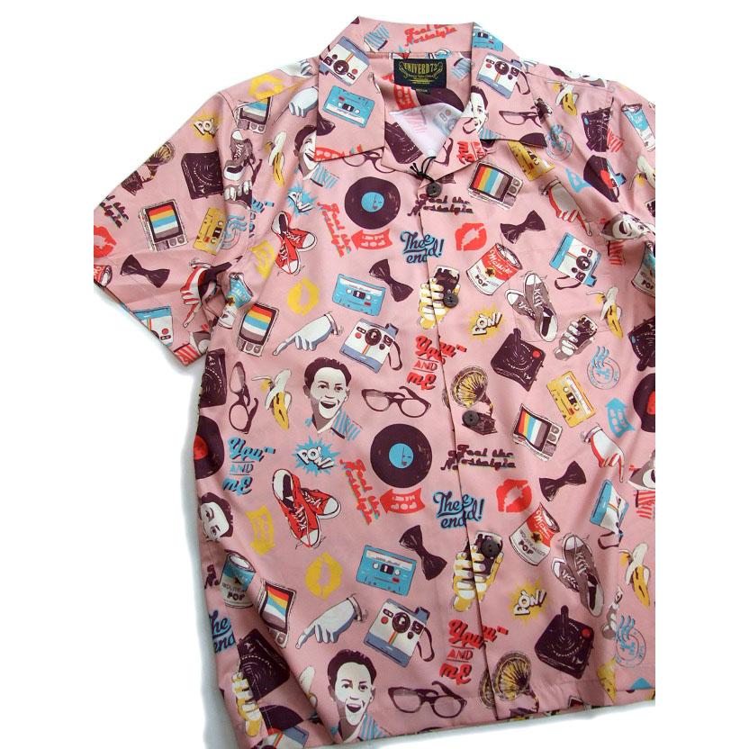 半袖 開襟シャツ UNIVERD72 アロハシャツ 41017 メンズシャツ ALOHA