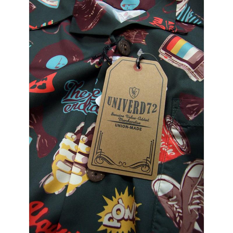 半袖 開襟シャツ  UNIVERD72  アロハシャツ 41017 メンズシャツ ALOHA SHIRT POP ミッドセンチュリーを思わせるアロハシャツ |  | 07