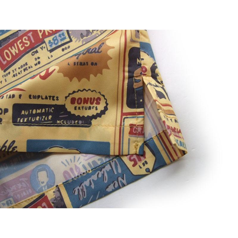 半袖 開襟シャツ  UNIVERD72  アロハシャツ  41018 メンズ 半袖シャツ ALOHA SHIRT サインボードが並ぶお洒落なデザイン |  | 07