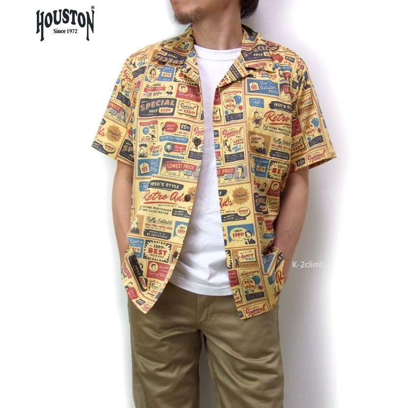 半袖 開襟シャツ  UNIVERD72  アロハシャツ  41018 メンズ 半袖シャツ ALOHA SHIRT サインボードが並ぶお洒落なデザイン |  | 08