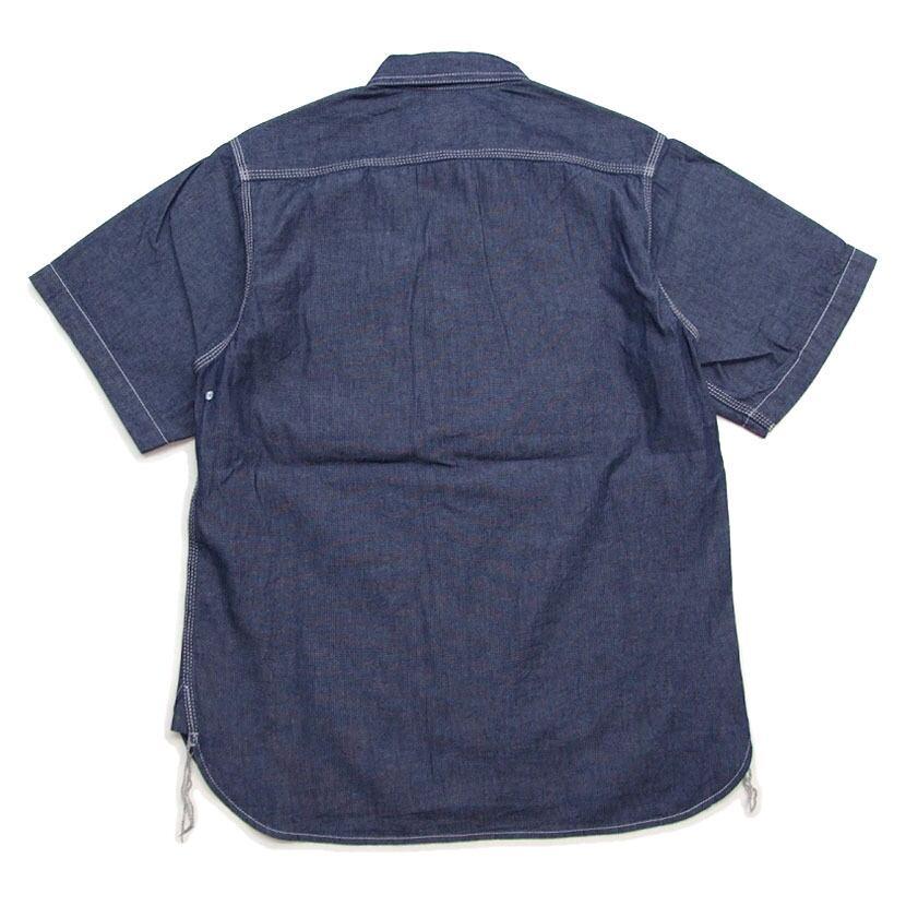 HOUSTON シャンブレー 半袖 ワークシャツ ヒューストン USAコットン シャンブレーシャツ アメカジ カジュアル メンズシャツ 41084 |  | 03