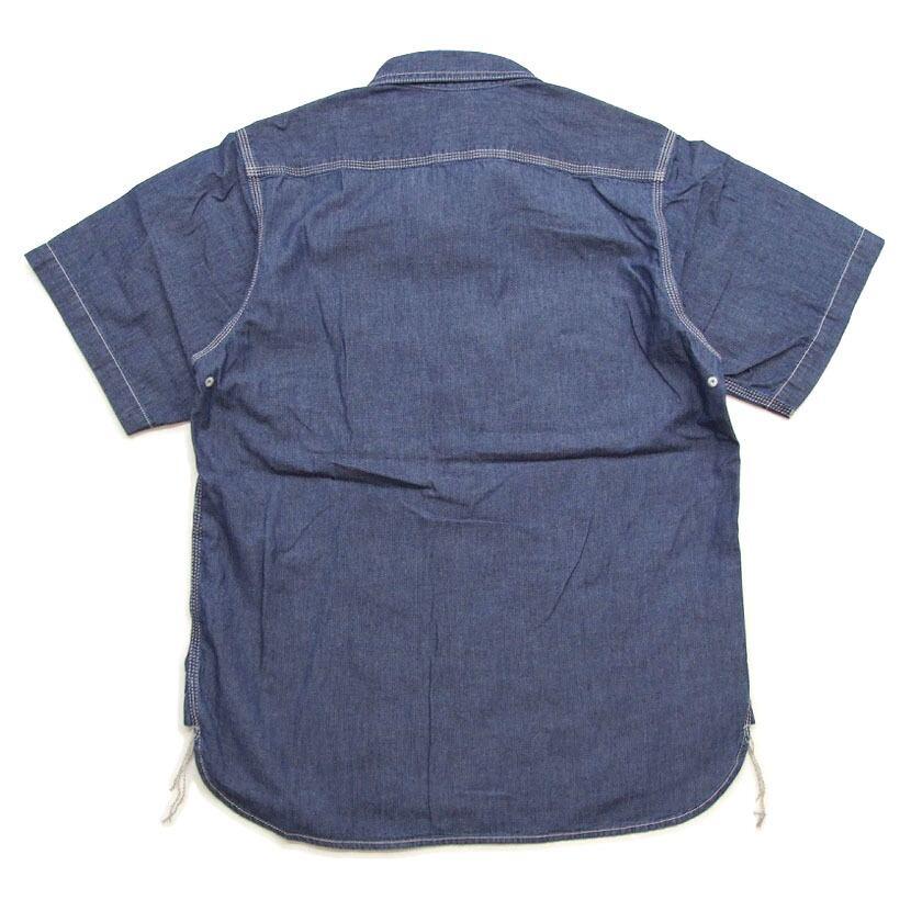 HOUSTON シャンブレー 半袖 ワークシャツ ヒューストン USAコットン シャンブレーシャツ アメカジ カジュアル メンズシャツ 41084 |  | 05