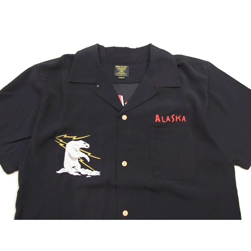 HOUSTON スーベニアシャツ アラスカ 41183 メンズ シャツ 半袖シャツ ヒューストン SOUVENIR SHIRT シロクマ　ALASKA スカシャツ |  | 05