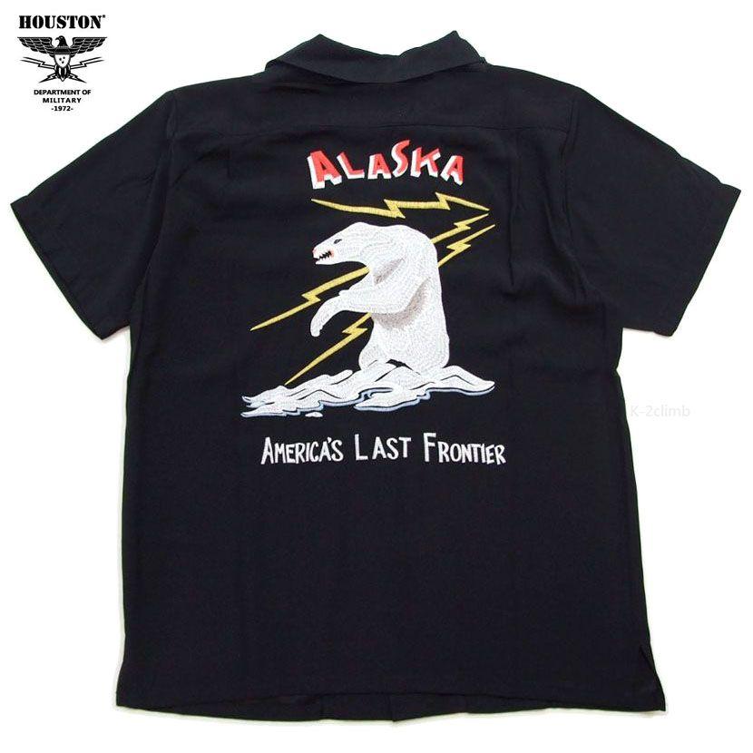 HOUSTON スーベニアシャツ アラスカ 41183 メンズ シャツ 半袖シャツ ヒューストン SOUVENIR SHIRT シロクマ　ALASKA スカシャツ |  | 02