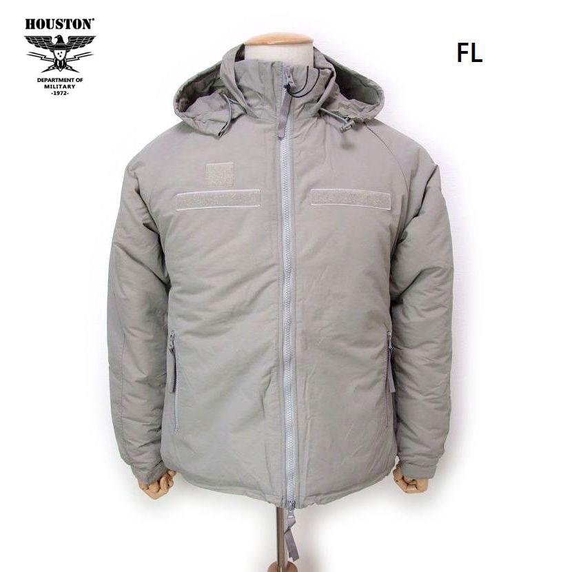 HOUSTON ARMYジャケット COOLMAX グレー HOUSTON レベル7 ジャケット ものすごく暖かい中綿パーカー