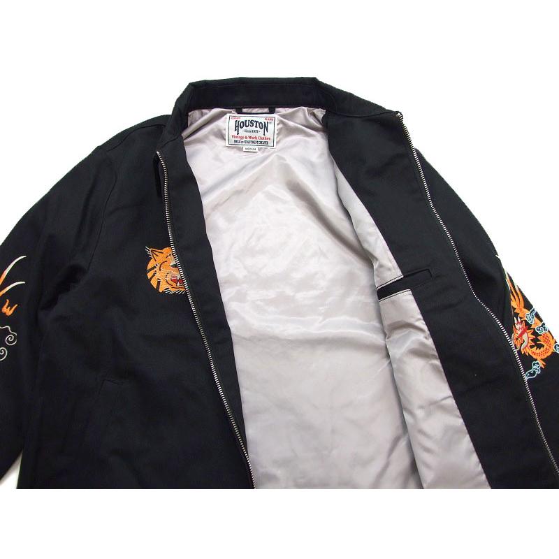 HOUSTON ベトジャン マップ柄 総刺繍 51351 ベトナムジャケット 虎 福