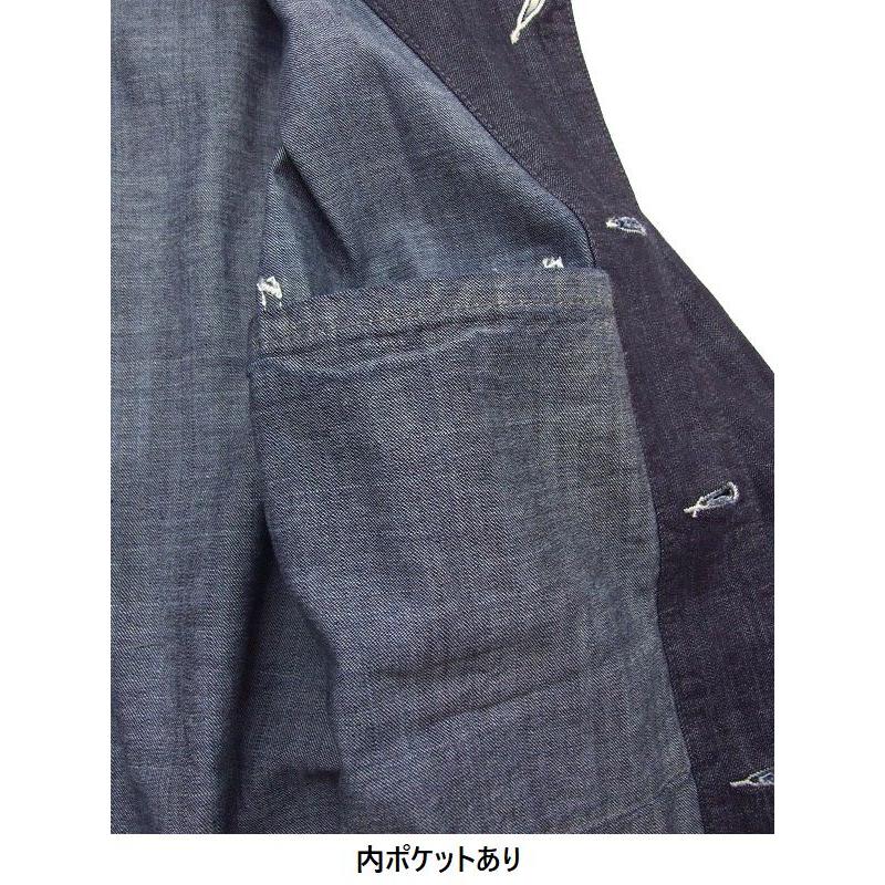 HOUSTON デニムカバーオール 8オンス メンズ デニムジャケット 薄手で