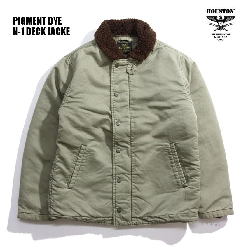 【美品】HOUSTON N-1 デッキジャケット ダウンタイプ XL！ HOUSTON（ヒューストン） デッキジャケット N-1 DECK JACKET - TAN