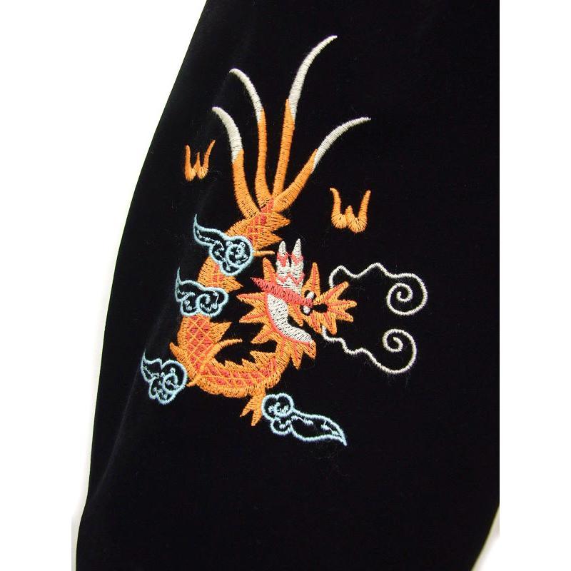 HOUSTON 別珍 ベトナムジャケット 襟付 51507 ベロア べトジャン 虎