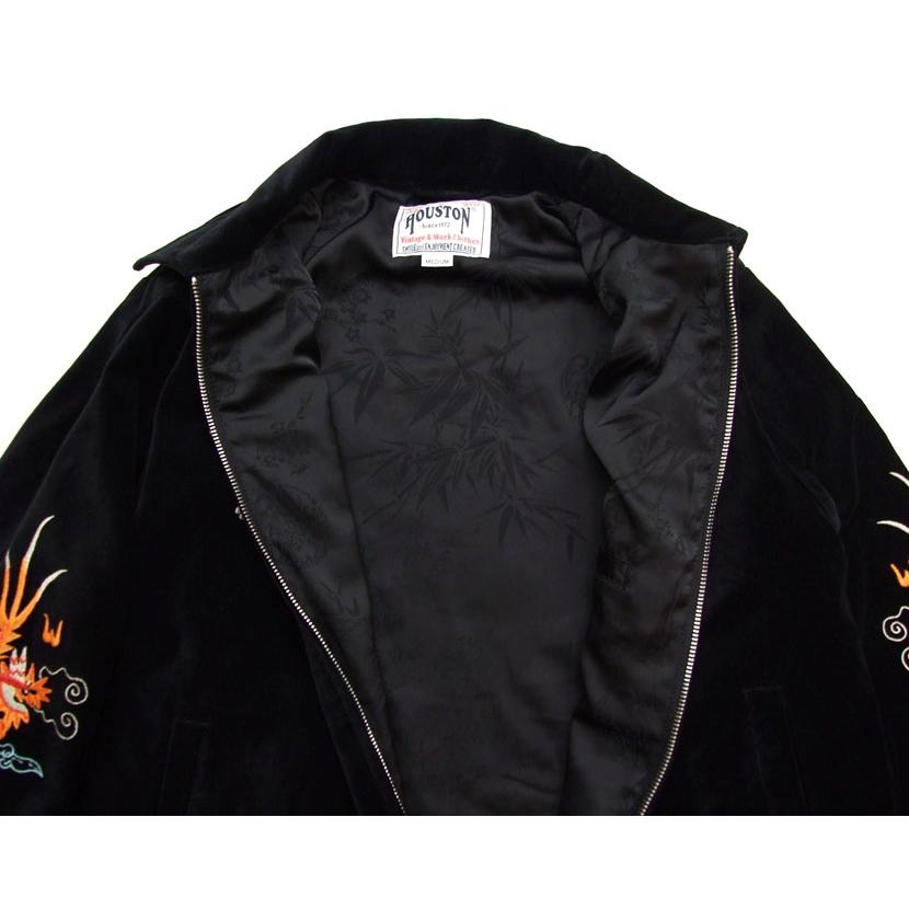 HOUSTON 別珍 ベトナムジャケット 襟付 51507 ベロア べトジャン 虎