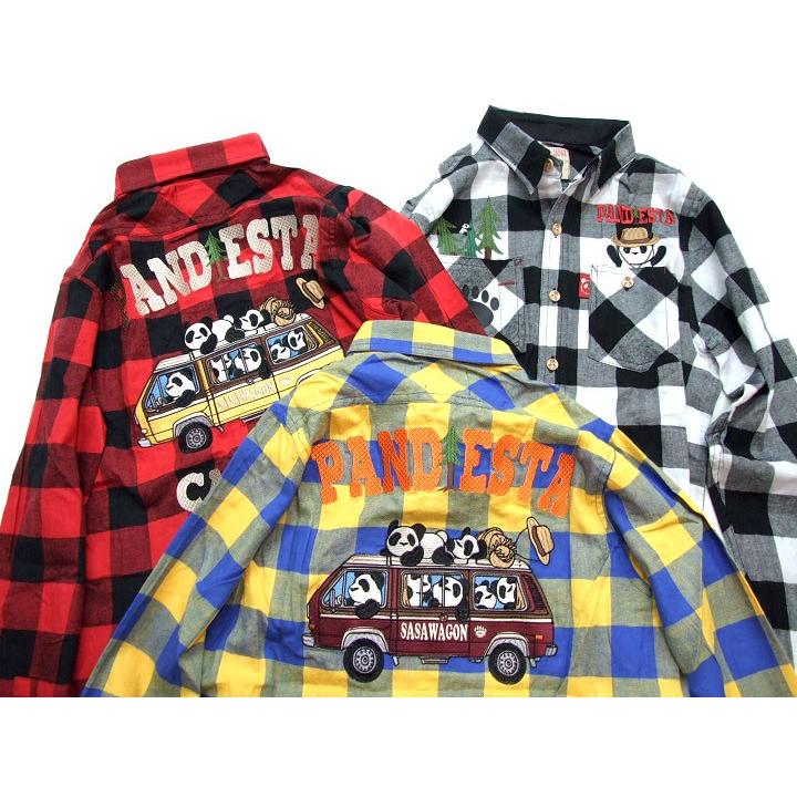 パンディエスタ 長袖シャツ Pandiesta 箱乗りキャンパー チェックシャツ レッド イエロー 5393 ワーゲンバス 5393 K 2climb ヤフー店 通販 Yahoo ショッピング