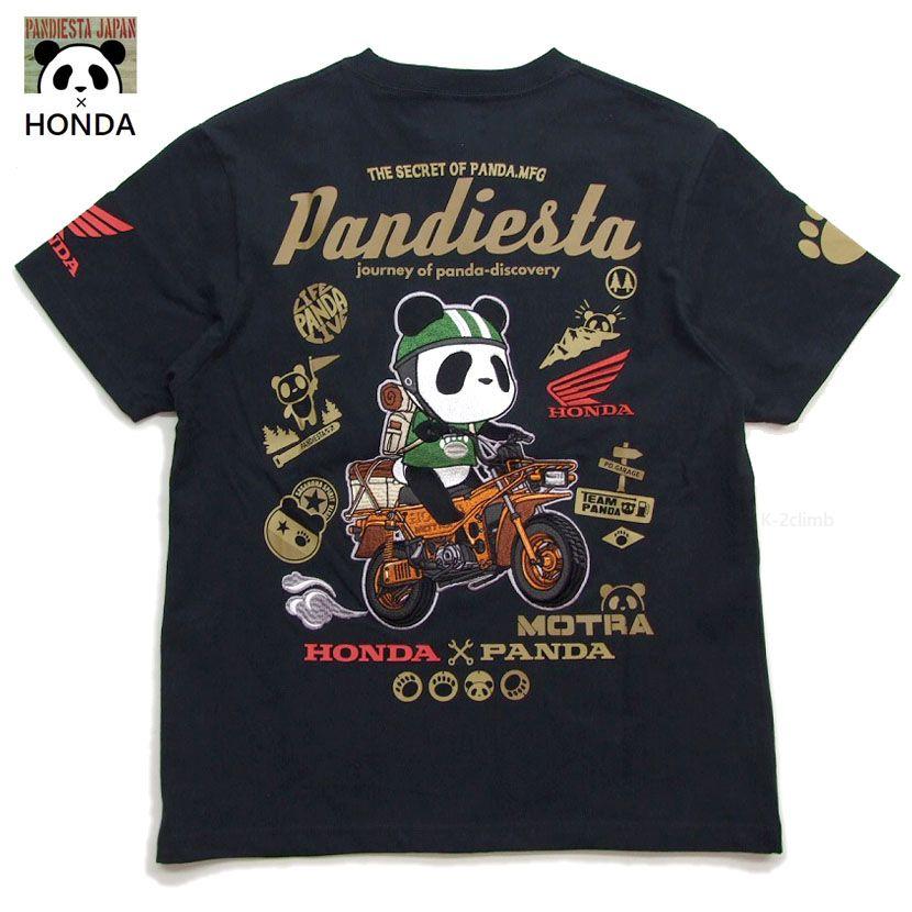 パンディエスタ×HONDA 公式コラボ半袖Tシャツ MOTORA メンズtシャツ