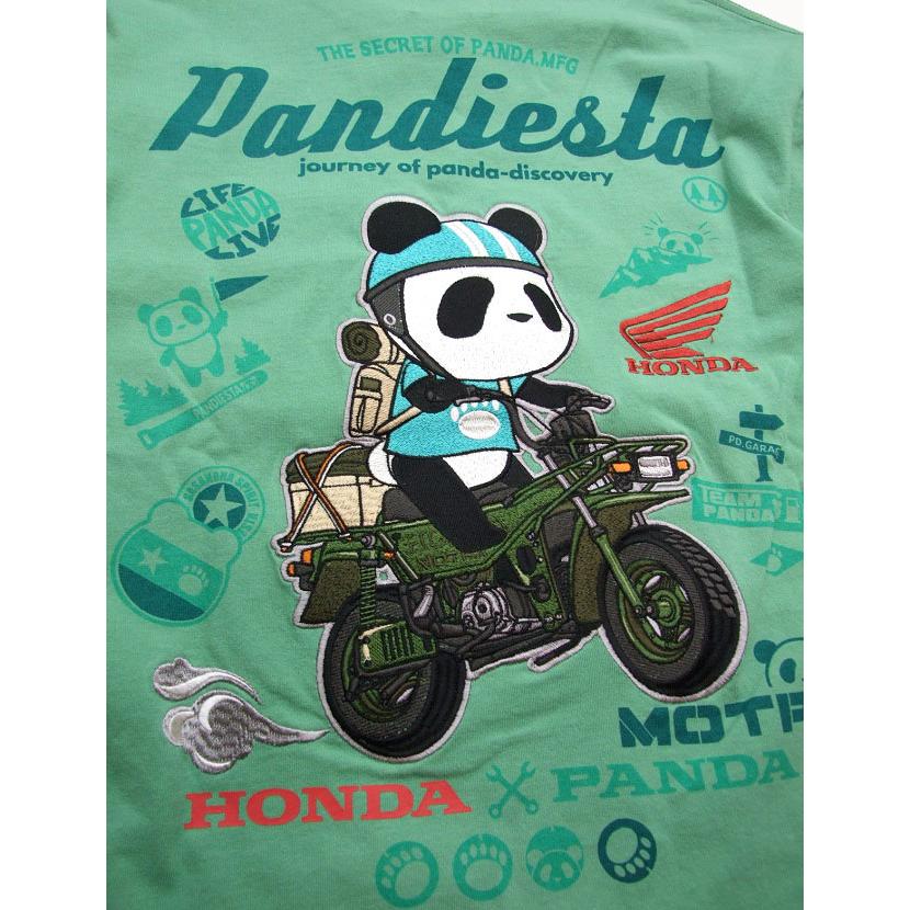 パンディエスタ×HONDA 公式コラボ半袖Tシャツ MOTORA メンズtシャツ