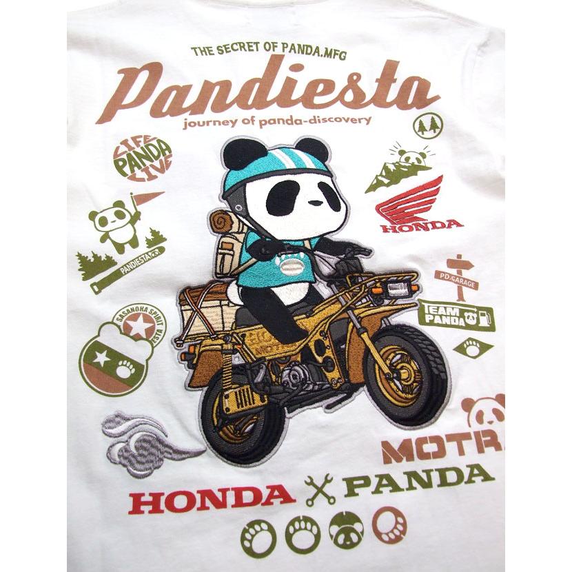 パンディエスタ×HONDA 公式コラボ半袖Tシャツ MOTORA メンズtシャツ