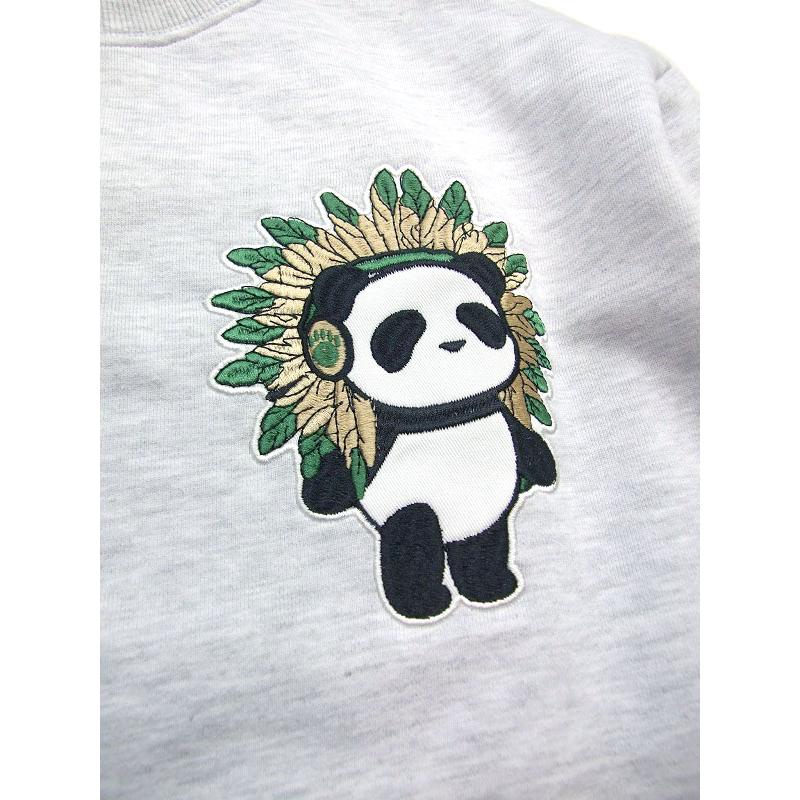 メンズ スウェット PANDIESTA インディアンパンダ柄 暖かい裏毛