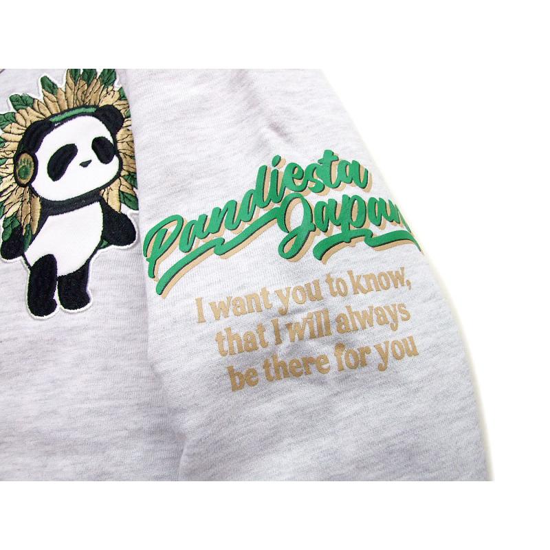 メンズ スウェット PANDIESTA インディアンパンダ柄 暖かい裏毛