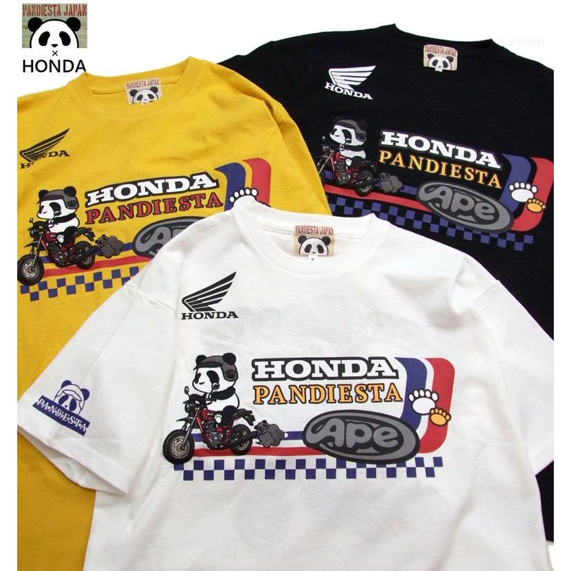 HONDA×PANDIESTA APeライド半袖Tシャツ 男女兼用 585506 エイプ