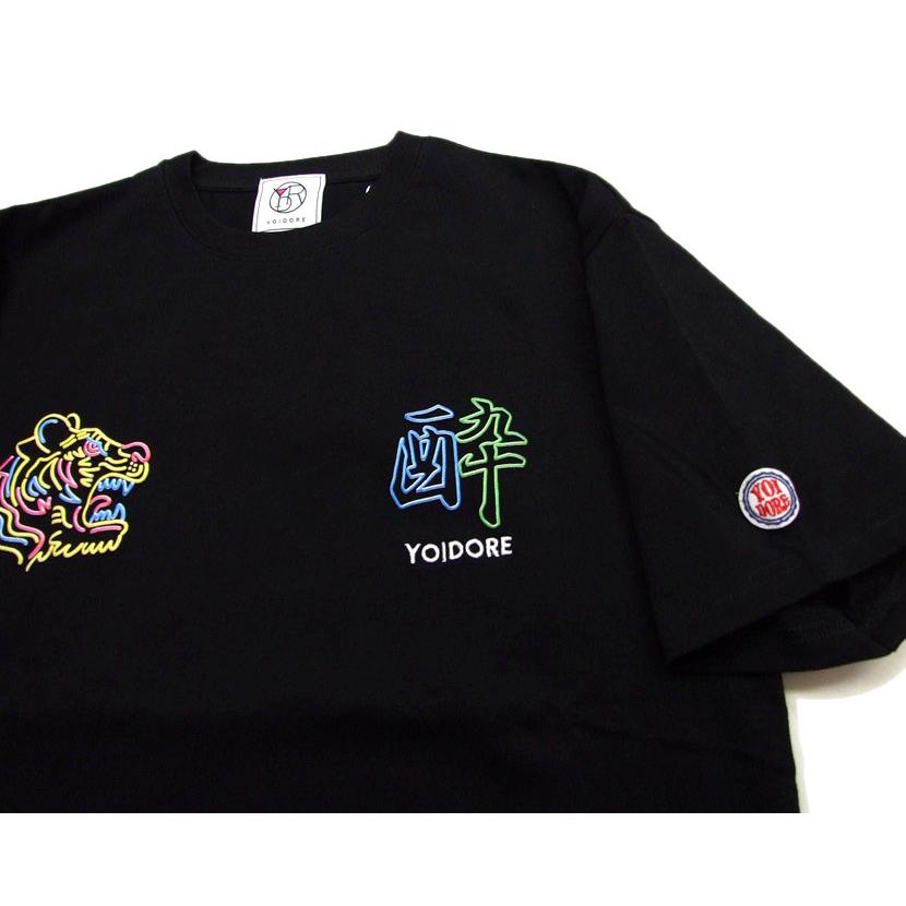 ヨイドレTシャツ YOIDORE 酔虎ネオン 発砲プリント 半袖Tシャツ 825204