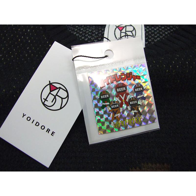 ヨイドレ セーター YOIDORE 酔いどれ ビール柄 長袖クルー ヨイドレ セーター YOIDORE 酔いどれ ビール柄 長袖クルー