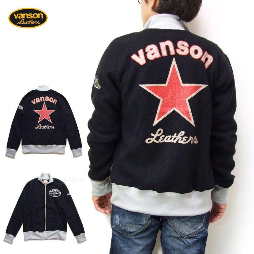 VANSON（バンソン） ジップジャケット 日本製 レッドスター ウール混