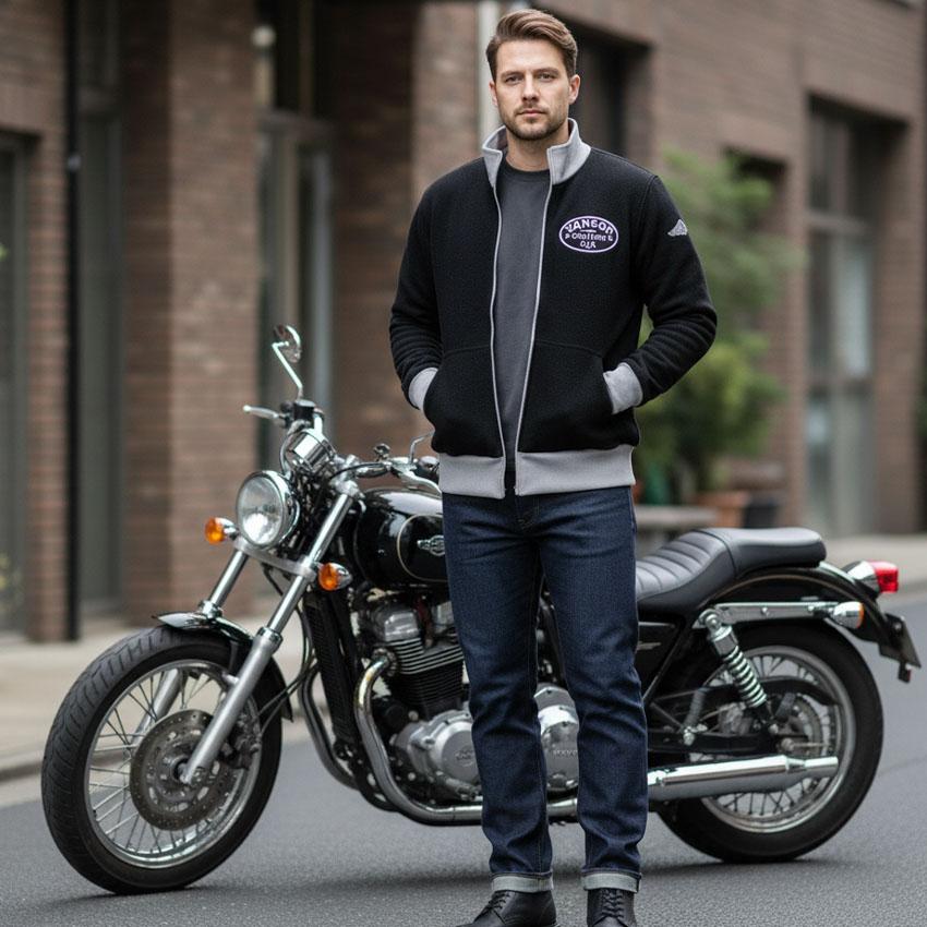 VANSON（バンソン） ジップジャケット 日本製 レッドスター ウール混