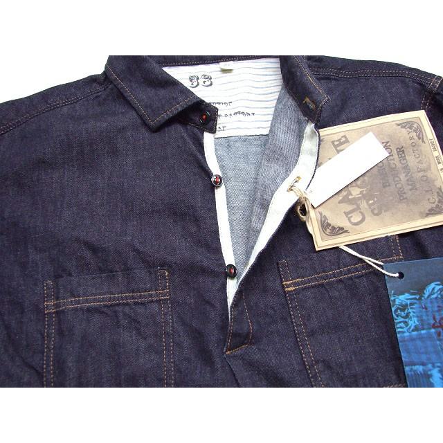 日本製 藍染デニムプルシャツ デニムシャツ クロロ : k-2climb ヤフー