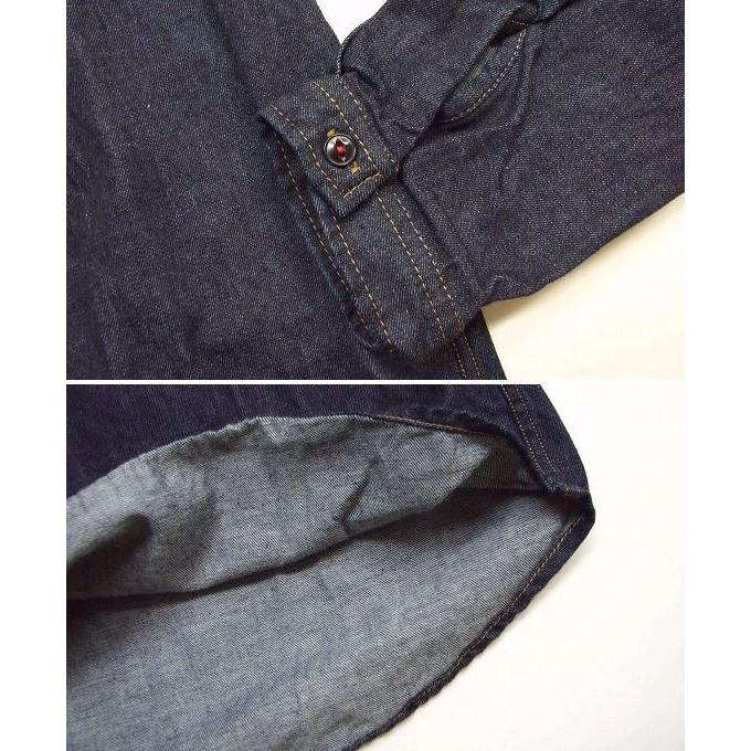 日本製 藍染デニムプルシャツ デニムシャツ クロロ : k-2climb ヤフー