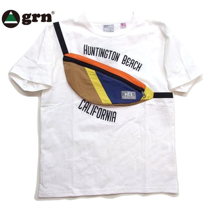 Grn Mei バッグモチーフtシャツ アウトドアtシャツ ボディバッグ半袖tシャツ ジーアールエヌ メイ Guf K 2climb ヤフー店 通販 Yahoo ショッピング