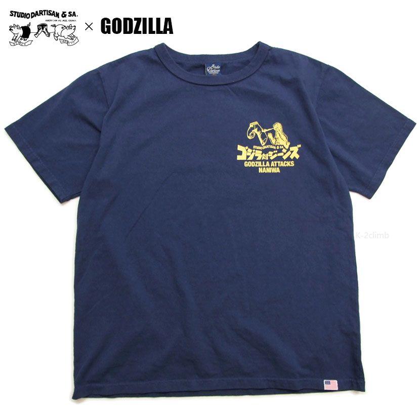 ゴジラ コラボ tシャツ ダルチザン×GODZILLA GZ-016 メンズ半袖Tシャツ