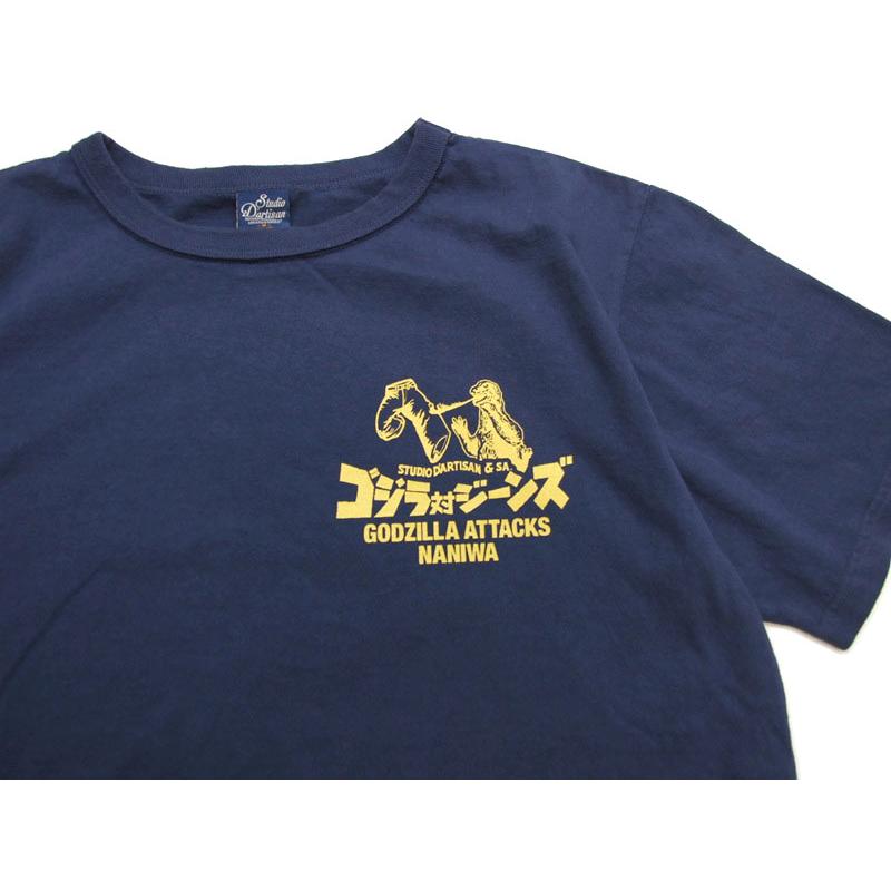 ゴジラ コラボ tシャツ ダルチザン×GODZILLA GZ-016 メンズ半袖Tシャツ