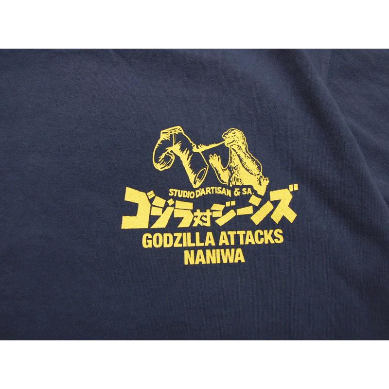 ゴジラ コラボ tシャツ ダルチザン×GODZILLA GZ-016 メンズ半袖Tシャツ