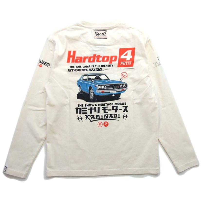 カミナリモータース  ロンt　KMLT-223 エフ商会 雷 メンズ長袖Tシャツ 名車旧車　ハードトップ四代目｜k-2climb｜05