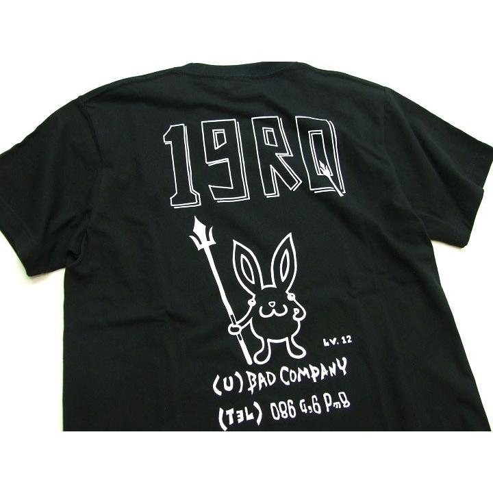 うさぎTシャツ EAXER デビルウサギ半袖Tシャツ 男女兼用 半T KT-19002