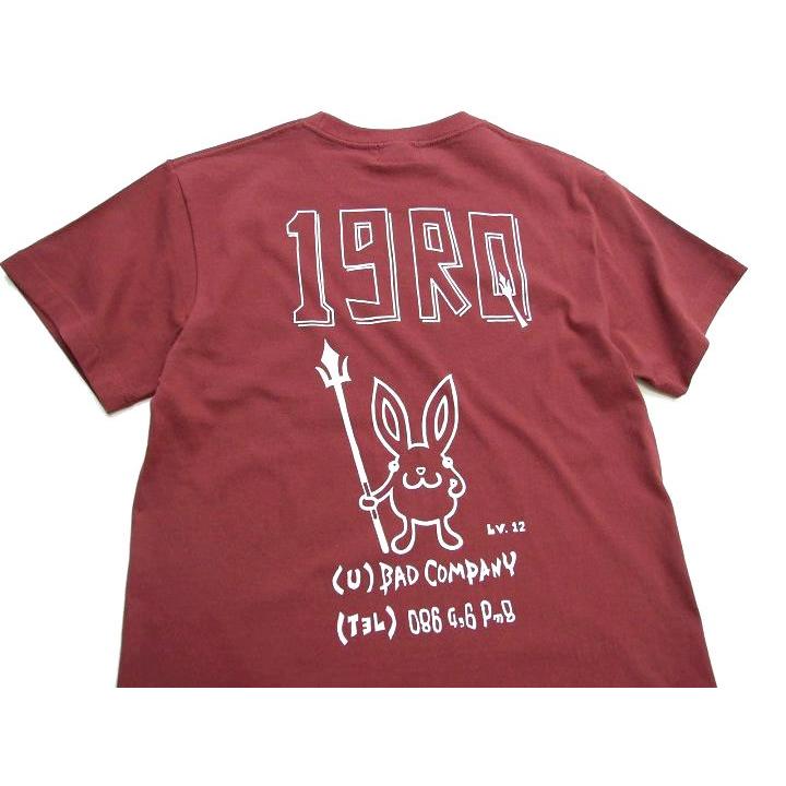 うさぎTシャツ EAXER デビルウサギ半袖Tシャツ 男女兼用 半T KT-19002