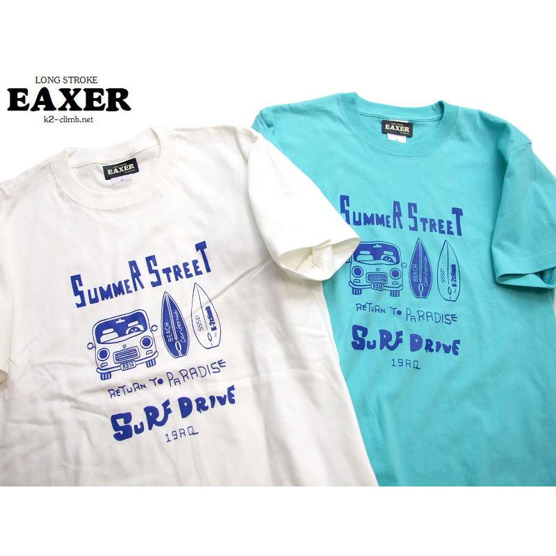 サーフTシャツ EAXER サマーストリート 男女兼用 半袖Tシャツ KT-21001 