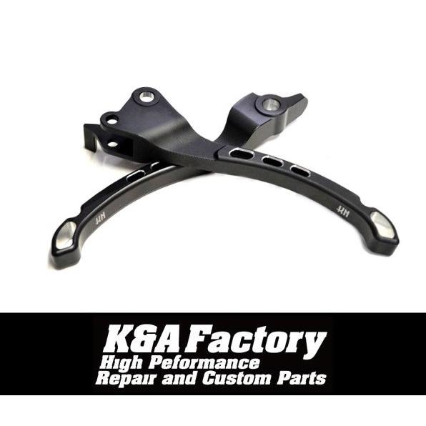 KN企画 デュアルカラーブレーキレバー マットブラック/シルバー UBS