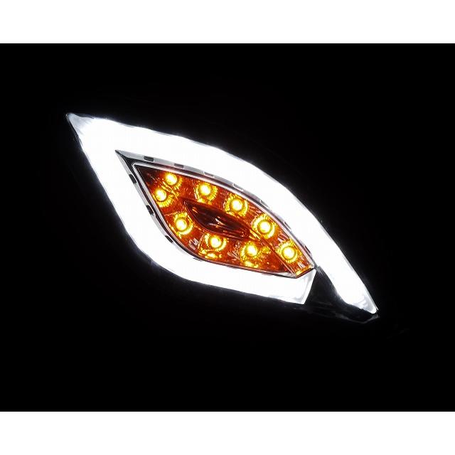 デイライト ホワイト LED フラッシャーセット ライトスモーク デイライト ホワイト LED フラッシャーセット ライトスモーク
