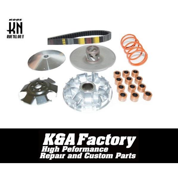 モトチャンプ搭載商品 駆動系キット(ベルト+プーリー+ドライブフェイス