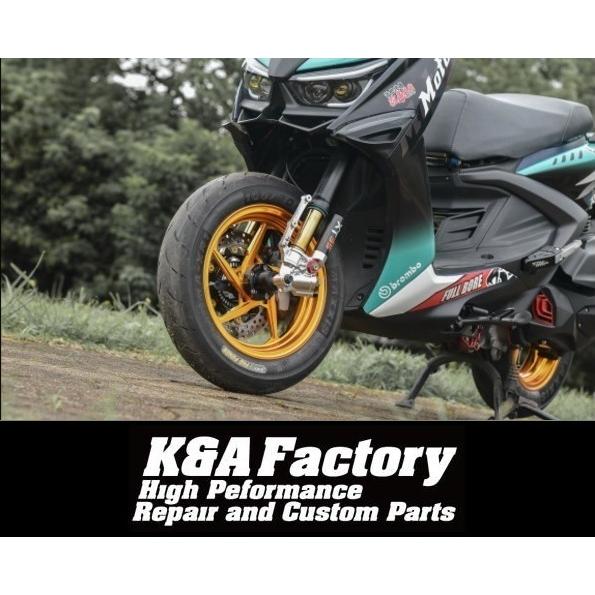 MOS GR-05 鍛造ホイール前後セット レッド 6型シグナスグリ