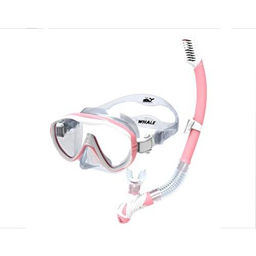 シュノーケルクジラ シュノーケルセット 子供用 曇り止め 強化ガラス シュノーケルマスク シュノーケリング 水泳 スキューバダイビング用 男の子 女の