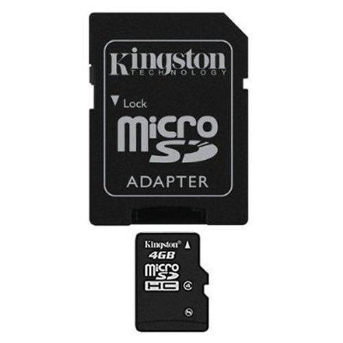 マイクロsdカード新しいKingston Micro SD 4?GBメモリカードSDアダプタ付き