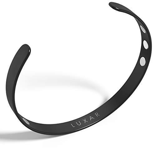 磁気ブレスレット メンズ LUXAR Men's Titanium Therapy Bracelet for Pain