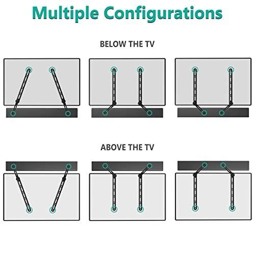 スピーカー マウント |WALI サウンドバーマウントブラケット テレビ上
