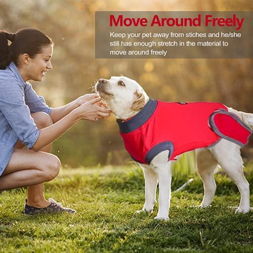 販売する店舗 犬 Tシャツ Lサイズ |Dog Recovery Suit Body Suit After Surgery Dog Onesie Cone Alte