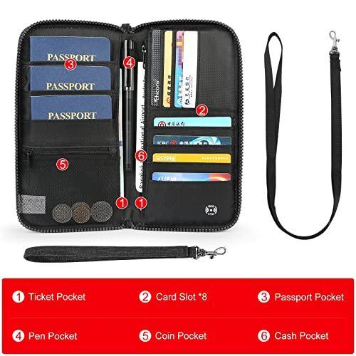 パスポートウォレット RFID Passport Wallet for Family Multifunctional
